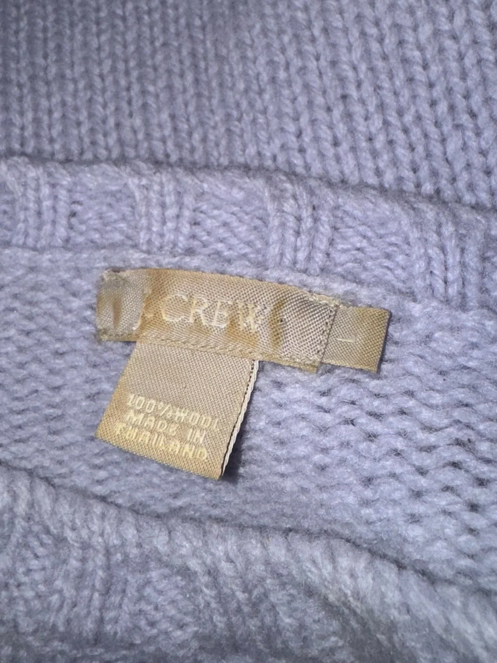 J. Crew Factory Pastel Lavender Crewneck Sweater